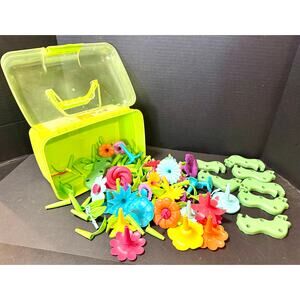 Flower Garden Building Pretend Garden Bouquet Stacking Activity Blocks case